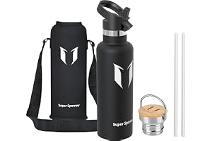 Super Sparrow Water Bottle Stainless Steel - 500ml/750ml/1L- Insulated Metal Water Bottles - Standard Mouth Flask - BPA Free 