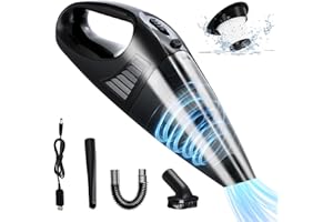 Bizcasa Handstaubsauger, Kleiner, leistungsstarker, beutelloser tragbarer Staubsauger zum Reinigen von Tierhaaren, im Auto