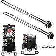 DROMIX EWH-01 Electric Water Heater Tune-Up Kit - Includes Two Thermostats, Two Elements (4500W 240V, 3500W@208V) - Universal Type Replacement Parts