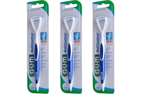 Gum HaliControl Lot de 3 brosses à langue