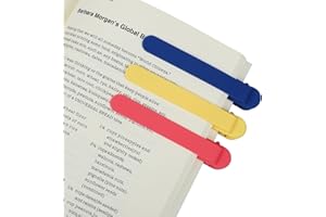 NISTARCE Marque-page automatique en silicone Marque-pages intelligents pour la lecture Jolis marqueurs de livre uniques (1 bleu + 1