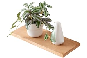 OAKERLAND Etagere Murale en Bois, Flottante Etagere Murale Chêne pour Salon Chambre Bureau Salle de Bains ou Cuisine