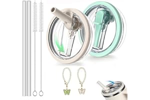 GUIDRE 2 SZT. 40oz Przewijalna, szczelna pokrywka do słomy do kubka Stanley H2.0 Quencher, zamienna pokrywka 40 uncji do akcesoriów Stanley Cup ProTour, szczelna osłona słomy do akcesoriów Stanley (Biały+