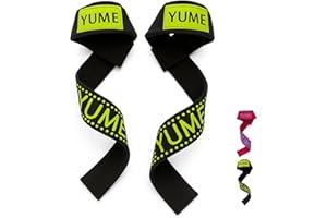 YUME Straps palestra uomo e donna in cotone con silicone – fascette palestra resistenti per sollevamento e allenamento professionale