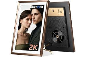 ARZOPA 14 Zoll 2K QHD Metall Digitaler Bilderrahmen ABO‑freier Cloudspeicher Unbegrenzt Fo
