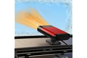 NIFBANG Car Heater 12V,150W Portable Car Heater for Vehicle,Plug into Cigarette Lighter,Rotatable Fast Heating Car Windshield Defroster Demister Defogger,2 in 1 Heating & Cooling Fan Automobile Heater