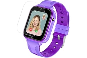 EURHOWING 4G Reloj Inteligente Niños-Smartwatch Telefono con GPS Localizador Y Llamadas,Mensaje,Cámara,SOS Despertador Juego Pantalla Táctil Reloj Inteligente 4-15 Años Niño Niña, Violeta