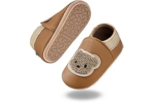 IceUnicorn Krabbelschuhe Baby Lauflernschuhe Weicher Leder Jungen Mädchen Lederschuhe Babys Rutschfeste Krabbelschuhe mit Gummisohle Babyschuhe