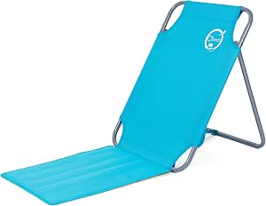 Chaise De Plage O'Beach Pliable - Textilène Turquoise - Structure Acier 22mm