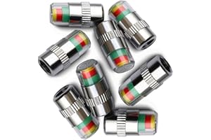 ANKI HAPPIGO ANKIA 8Pcs 2.2Bar 32PSI Car Tyre Pressure Monitor Valve Stem Caps Sensor Indicator 3 Color Eye Alert