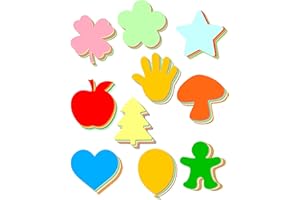 Cinvo Große Papierausschnitte, Pinnwand-Dekorationen, Ausschnitte, Blumen, Sterne, Herz, Schulanfang, Klassenzimmer, Party, Dekoration, DIY-Projekte, 90 Stück (15 cm Durchmesser,