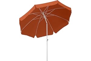 Parasol Schneider Ibiza, Terracotta, Aprox. 200 cm Ø, 8 Piezas, Redondo