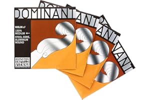 THOMASTIK-INFELD Dominant 1353/4 Violin Set 44259 Medium E Kohlenstoffstahl mit Aluminiumdraht ,