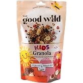 The Good Wild Kids Granola - Glutensiz Atıştırmalık, Yulaf Ezmesi ve Kurutulmuş Meyve, Vegan, 250 g