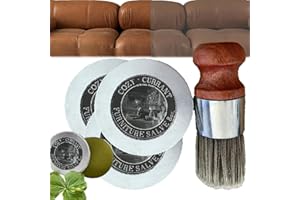 Gahwa Wise Owl Möbelledersalbe, Ledermöbelsalbe, Ledermöbelsalbe und -bürste, Ledermöbelsalbe, fixieren und schützen Sie Ihr Lederstück und Ihren Boden (3PCS)