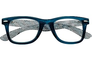 Zippo Occhiali da Lettura, Realizzati con Montatura dalle Linee Morbide, Ideale per Uomo e Donna, Diottria +2.00, Color Blu, Aste Rigate