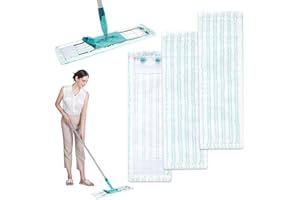 Tapvai 3 Pack Ersatz-Wischbezüge für Leifheit Profi XL/Leifheit Profi/ Micro Duo und andere Mopps,Bodenwischer Ersatzbezug mit 2-Faser-System,Flecken schnell entfernen,for All Floor