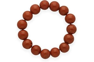 Lebensquelle Plus Edelsteinring elastisch | Edelstein Ring Perle 4mm | Naturstein Anti Stress