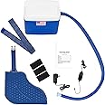 Polar Products Active Ice 3.0 Cold Therapy Ice Machine System with Programmable Timer, Foot Therapy Compression Pad, Lightweight 9 Quart Cooler, Quiet Pump, Strong Cryotherapy Pain Relief Treatment