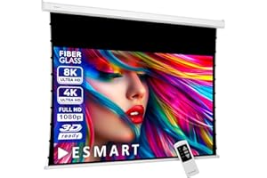 ESMART Professional TATENSO Napinający Ekran 186 x 105 cm (84") 16:9 | Programowalny pilot | Projektor do kina domowego Ekran projekcyjny Naprężenia Silnika Screen LCD LED
