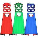Tacobear Superhero Capes and Masks Children Fancy Dress Up Costume Cosplay Cloaks Superhero Costumes for Boys Girls Kids