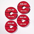 Bar Jak Micro Plates. 1 KG / 2.2 LBS Dumbell Fractional Weight Plate, x4 Pieces, Dumbell Weights, Kettlebell weights Training, Strength Training Micro Plates Weight Plate