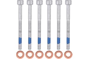 DOO ENGY Einspritzdüse Zylinderschraube Kupfer Dichtringe Dehnschrauben Injektor Halterung für W203 W204 W169 W212 W211 W164 Sprinter W906 Vito Viano W639 Forfour 454 A B C E G M R S V GL CLC CLK CLS Klasse