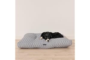 Dear Friend | Cama Perro 75x50x10 Gruesa y Acolchada 100% Algodón con Acabado Antimanchas - Cama Perro Antipelos, Trapo Húmedo y Desaparecen Manchas, Relleno Confortable, 100% Made in Spain