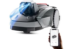 Sunseeker V3 Mähroboter ohne Begrenzungskabel 600 m², Vision AI Doppel-Auge, 42% Steigung, App-Steuerung, Rasenmäher mit EIN-klick-Mähen