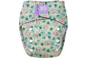 Bambino Mio, Revolutionary Reusable Cloth Nappy Swinging Sloth - Sustainable, Oeko-Tex, Washable, Baby and Toddler