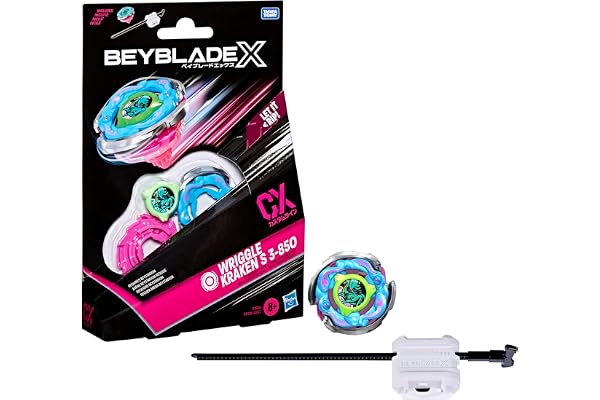 Beyblade X Starter Pack Wriggle Kraken S 3-85O CX, toupie et Lanceur