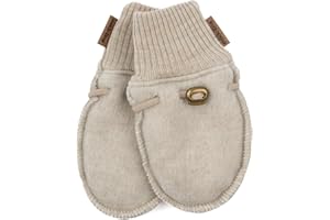 Mikk-line Guanti di lana per bambini | Guanti per bambini | Guanti di lana per bambini | Guanti caldi per bambini | Guanti WollWalk per ragazze e ragazzi, Melange bianco sporco, 86/92