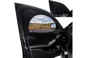 Norhogo 2 Pezzi Parasole Auto Bambini, Universali Tendine Parasole Auto Finestrini Laterali, protezione UV con cerniera, Adatto Alla Maggior Parte dei Veicoli, Finestra Frontale