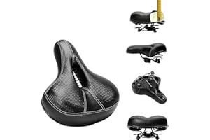 RUOERSI Selle vélo femme/homme ergonomique selle confort plus selle de vélo VTC selle vélo en GELressort d'amortissement Siège Confortable pour VTT/Vélo avec Suspension d'Amortisseur Selle de Vélo Ergonomique