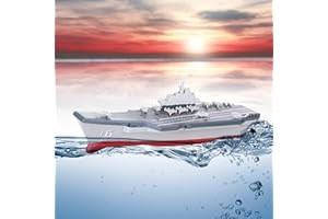 HIMOTO HSP RC zdalnie sterowany mini okręt wojenny, lotniskowiec wraz z pilotem zdalnego sterowania i akumulatorem, lotniskowiec wojenny, statek, łódź, urodziny, Wielkanoc Bożego Narodzenia dla dzieci