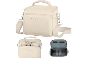 K&F Concept Kameraväska, liten enda axelremsväska crossbody kompakt justerbar rem väska kamera DSLR/SLR/spegelfri kameraväska
