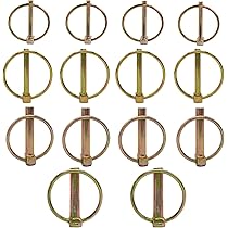 Coppiglie Ad Anello Con Molla - 10 Pezzi 4,5x40mm Per Rimorchi E Attrezzi Agricoli (Giallo) - Foto 9