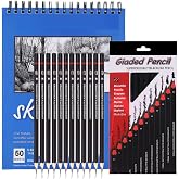 Corslet Set of 13 Drawing Kit 12 pc Drawing Pencils Set...