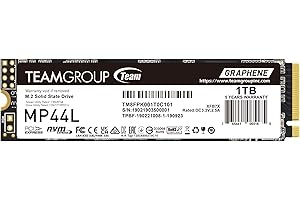 TEAMGROUP MP44L 1TB SLC Cache NVMe 1.4 PCIe Gen 4x4 M.2 2280 Laptop&Desktop SSD (R/W Speed up to 5,000/4,500MB/s) TM8FPK001T0C101