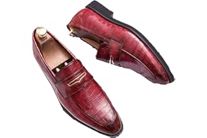 Jwans Herren Formale Lederschuhe Bequeme Leichte Spitze Kleid Loafer Büroarbeit Hochzeit Slip on Business Schuhe