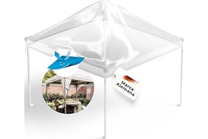 GRAFT Lona cenador 3x3m | Lona Protectora cenador | Techo protección contra Lluvia | Lona Repuesto cenador | Impermeable Transparente | Lona Impermeable | protección contra Intemperie Carpa