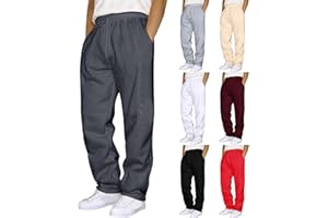AIDODMOM Jogging Homme Pantalon Décontractés Cargo Léger Automne Hiver Casual Pant avec Cordon Elastique Grande Taille Casual Toile Pants Travail Survetement Training Pantalon