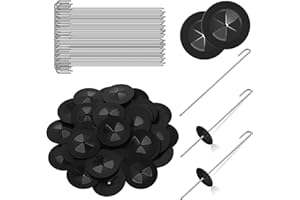 Solar Panel Guard Clips, NUZEKY Animal Guard Fastener Clips, 50 Packs 25 mm Solar Panel Animal Guard Roll Kit for Bird Proofing Pigeon…