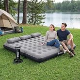 Bestway Ultra King 3 Kişilik Şişme Yatak, El pompası ve Yastık 203x183x22cm 671HC BW149