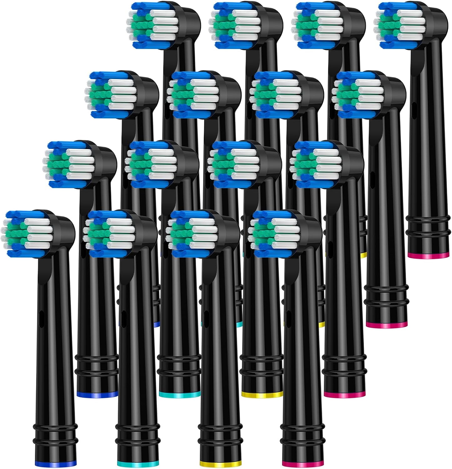 Tête de brosse de remplacement pour oral b, 16 paquets de têtes de brosse à dents électrique pour oral b Braun, EB17-P Precision Clean Brush Heads Fit for Pro, Vitality Smart Genius Series