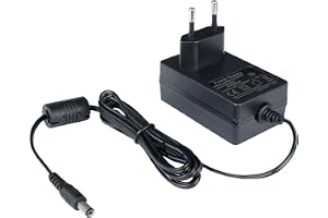 Poppstar laddare AC DC 12V 2A (2000mA, 5,5/2,5mm) strömadapter för externa hårddiskar, dockningsstationer, m.m