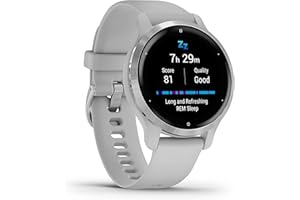 ‎GARMIN Garmin Venu 2S – schlanke GPS-Fitness-Smartwatch mit ultrascharfem 1,1“ AMOLED-Touchdisplay, Gesundheitsfunktionen, über 25 vorinstallierten Sport-Apps, Garmin Music & Garmin Pay (Generalüberholt)