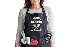 CRAHALEN Grembiule Masterchef Regalo Mamma Papa Nonno Nonna Grembiule Cucina Idee Regalo
