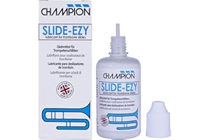 Champion Slide-Ezy Posaune Slide Cream Lubricant Lubricant Lubrication for Bb, Bb/F, Alto, and Brass Posaune Slides Odourless & Easy To Apply Posaune Instrument Lubrication Cream Made in UK (50ml)