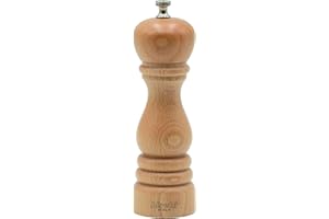 Bisetti Roma Macina Sale, Legno, Beige, 6 x 6 x 19 cm